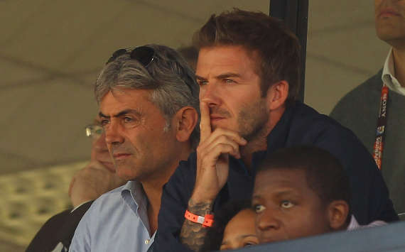 David Beckham, Franco Baldini, England coaching staff (Getty)
